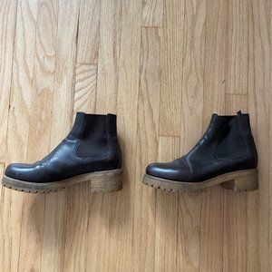 Prada Chunky Dark Brown Boots